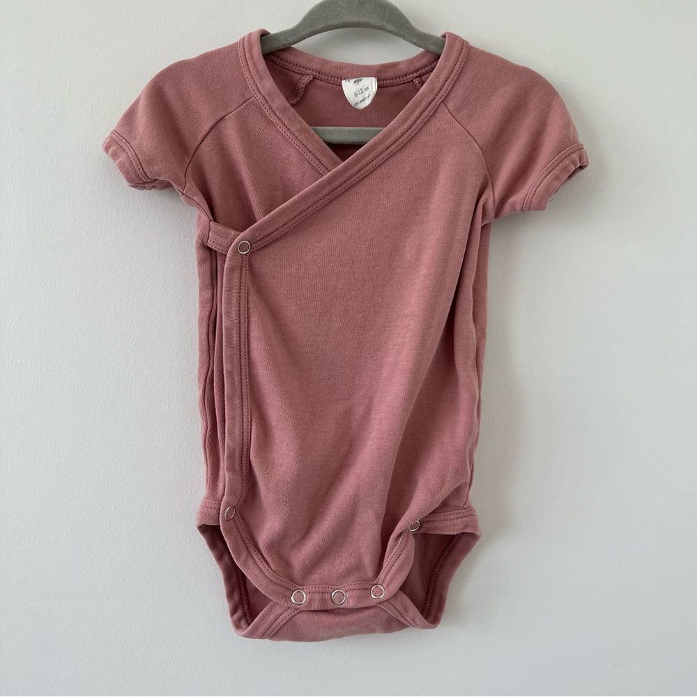 Kate Quinn kimono 6-12m pink organic cotton